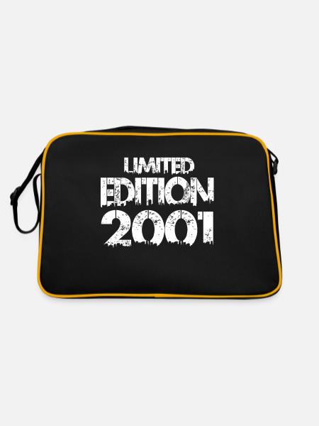 Limited Edition 2001 - Retro Tasche - Schwarz/Gold - Hinten