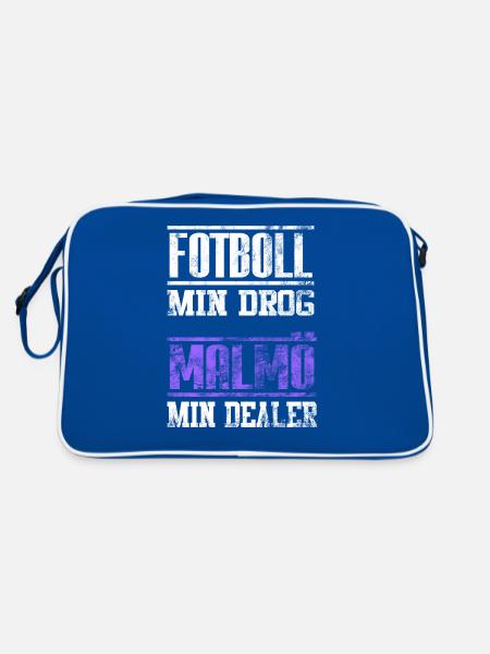 Malmö - Retro Bag - blue/white - Back