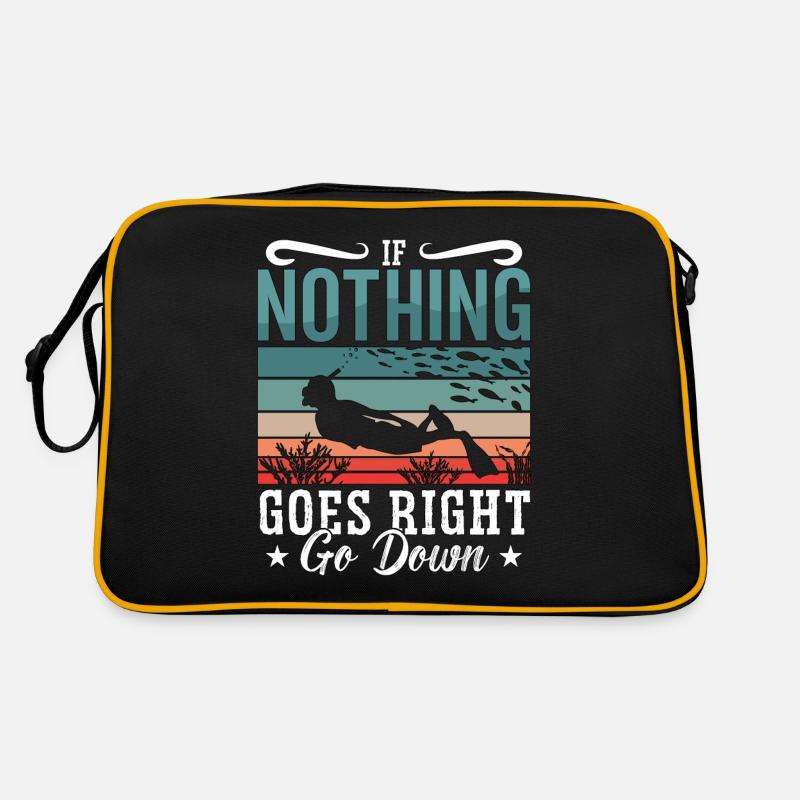 Apnoe Freitaucher Tauchen Freitauchen Geschenk Retro Tasche