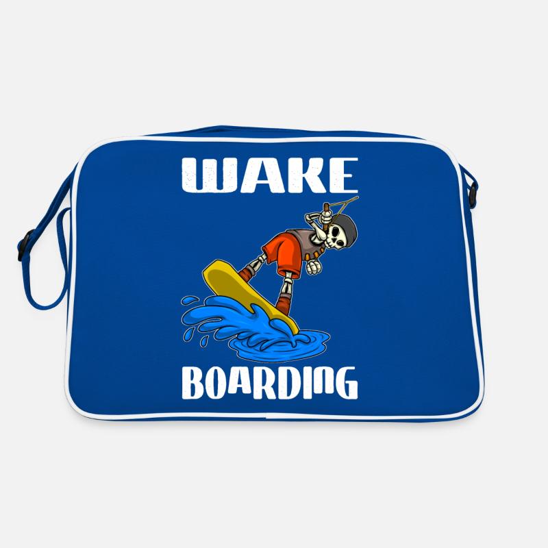 Wakeboarder Skeleton sur le wakeboard Sac Retro