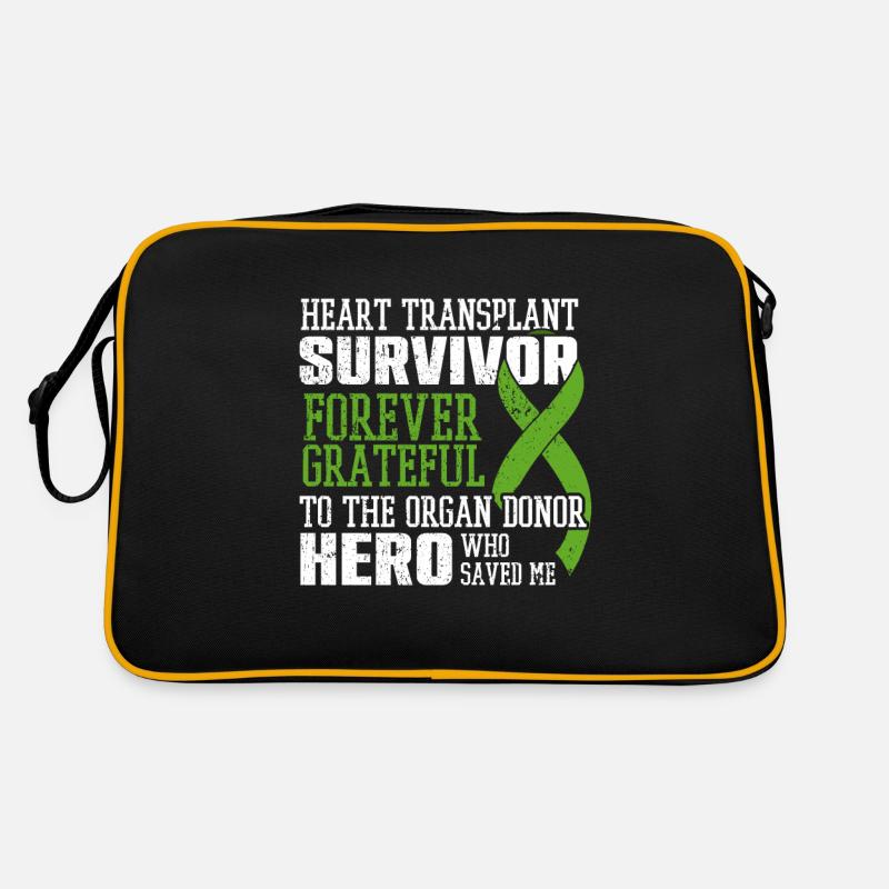 Herztransplantation Herz Operation Organspender Retro Tasche