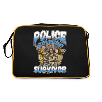 Law Enforcment Design for a Police Officer - Retro Bag - black/gold - Back