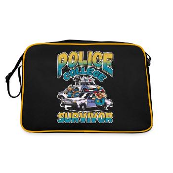 Law Enforcment Design for a Police Officer - Retro Bag - black/gold - Back