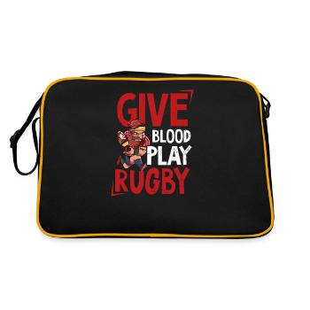 Rugby Blood Play Rugby - Retro Bag - black/gold - Back