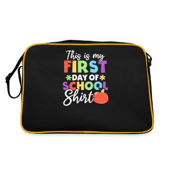 First Day Of School First Day Of School Outfit - Retro Bag - black/gold - Back