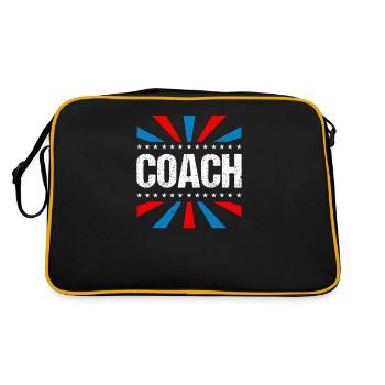 American Flag Coach 4. Juli Stripes - Retro Tasche - Schwarz/Gold - Hinten