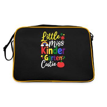Premier jour d’école Miss Kindergarten Cutie - Sac Retro - noir/or - Dos