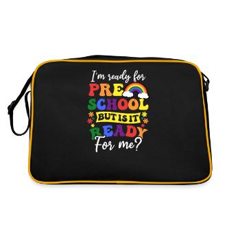 Le premier jour d’école maternelle est prêt pour moi - Sac Retro - noir/or - Dos