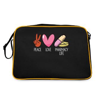 Pharmacy Technician Pharmacy Technician Gift - Retro Bag - black/gold - Back
