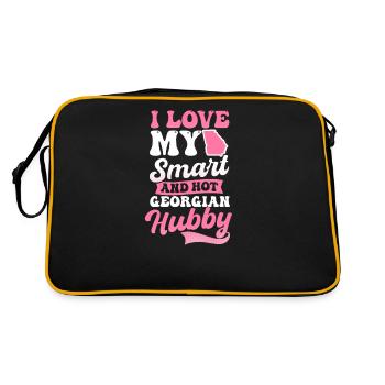 Georgia Peach Aime mon Smart Hot Hubby - Sac Retro - noir/or - Dos
