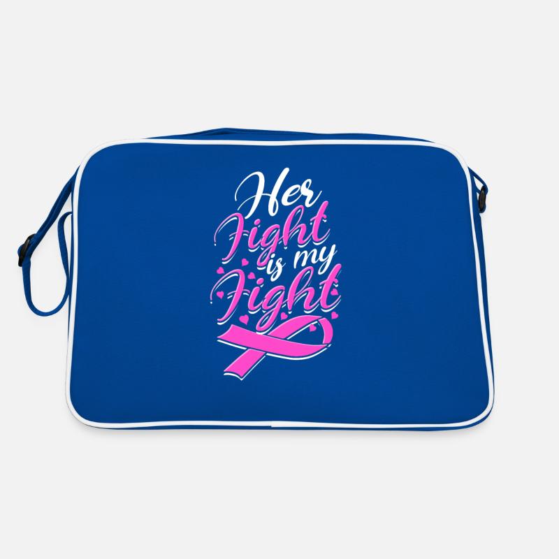 Son combat est mon combat - combattant du cancer du sein Sac Retro