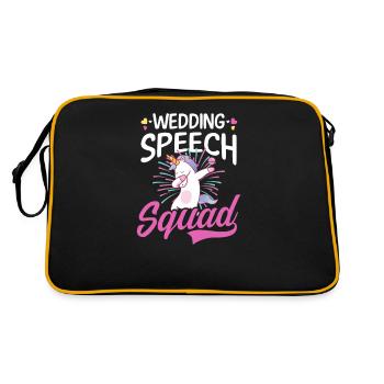 Speaker Wedding Speech Squad - Retro Bag - black/gold - Back