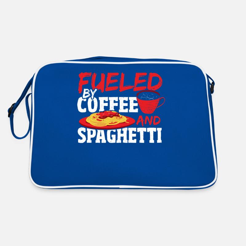 Alimenté par du café et des spaghettis pâtes italiennes Sac Retro