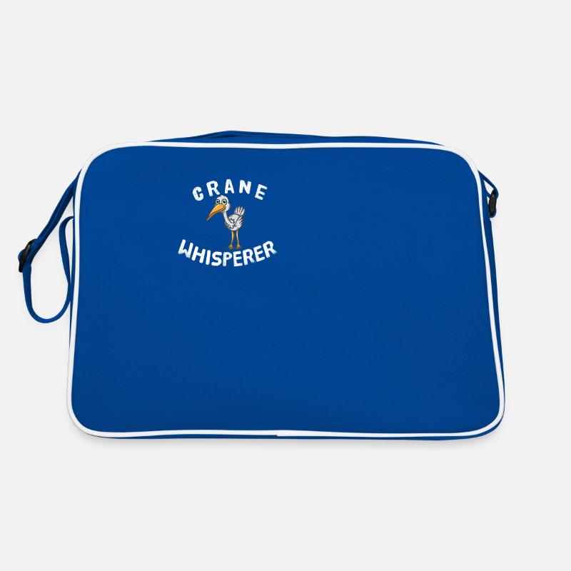 Crane Whisperer Kranich Flüsterer Vogel Nerd Retro Tasche