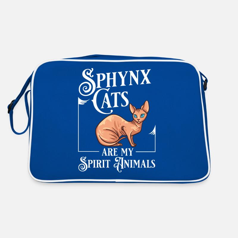 Sphynx Chat Sphinx Chaton sans poils Egypte Sac Retro