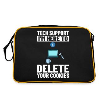 Tech Support IT Technical Assistance Helpdesk - Retro Bag - black/gold - Back