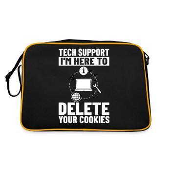 Tech Support IT Technical Assistance Helpdesk - Retro Bag - black/gold - Back