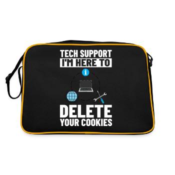 Tech Support IT Technical Assistance Helpdesk - Retro Bag - black/gold - Back