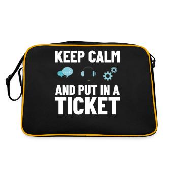 Tech Support IT Technical Assistance Helpdesk - Retro Bag - black/gold - Back