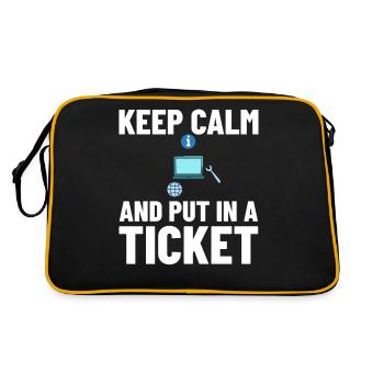 Tech Support IT Technical Assistance Helpdesk - Retro Bag - black/gold - Back