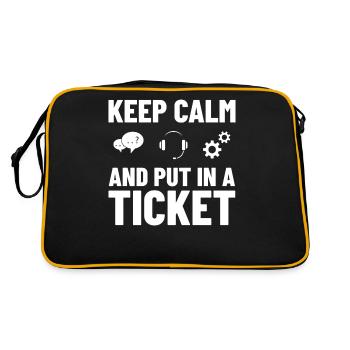 Tech Support IT Technical Assistance Helpdesk - Retro Bag - black/gold - Back