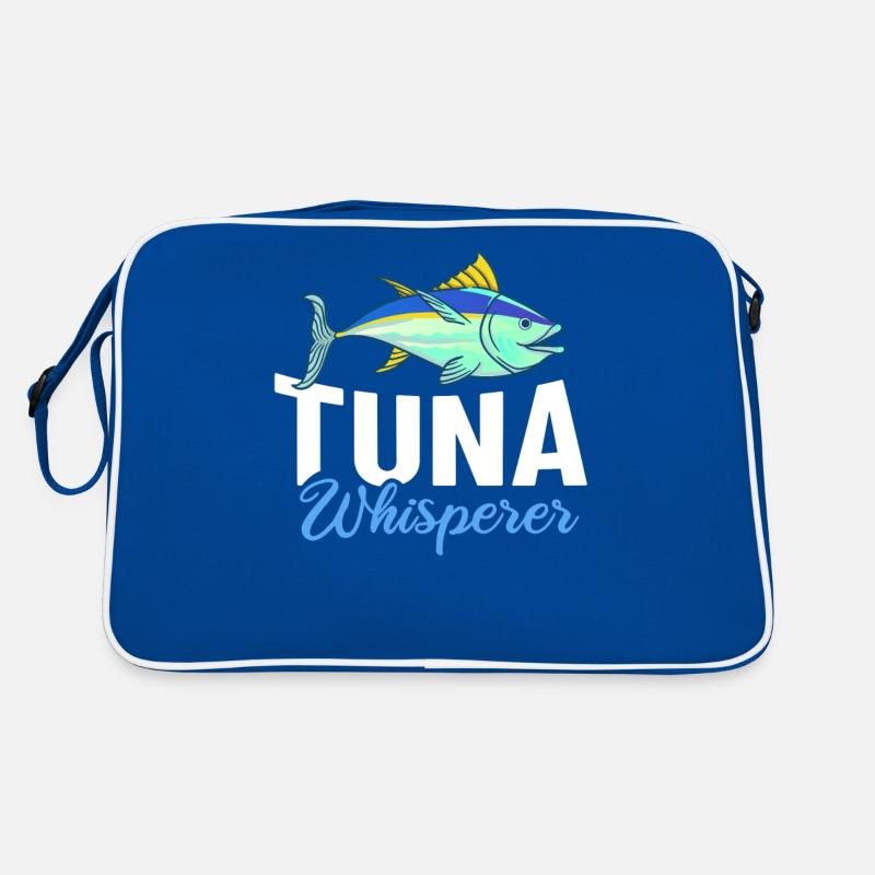 Roter Thunfisch Blauflossenfischer Griechisch Retro Tasche