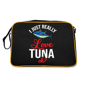 Bluefin tuna Bluefin fisherman Greek - Retro Bag - black/gold - Back
