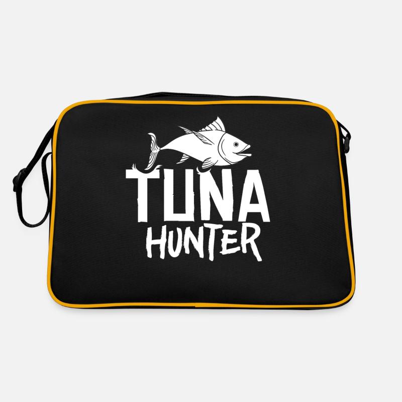 Roter Thunfisch Blauflossenfischer Griechisch Retro Tasche