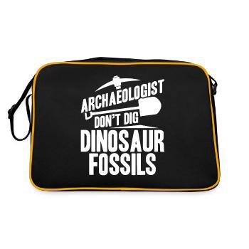L’archéologue ne creuse pas de fossiles de dinosaures - Sac Retro - noir/or - Dos
