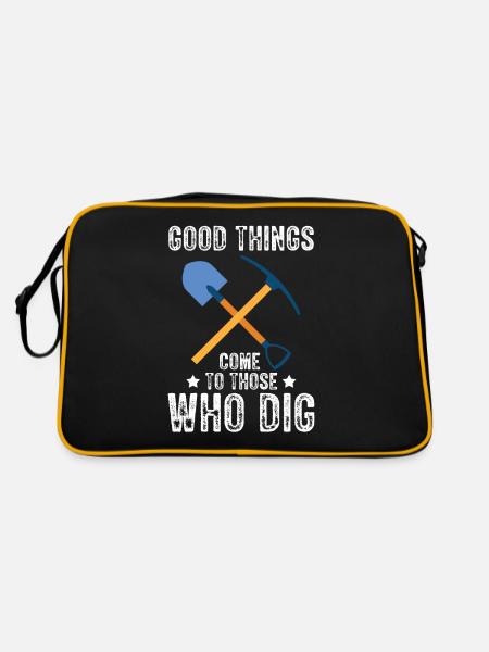 Good Things Dig Archaeologist-Artifact-Archaeology - Retro Bag - black/gold - Back