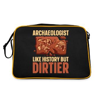 Archaeologist Like History Artifact Archaeology - Retro Bag - black/gold - Back