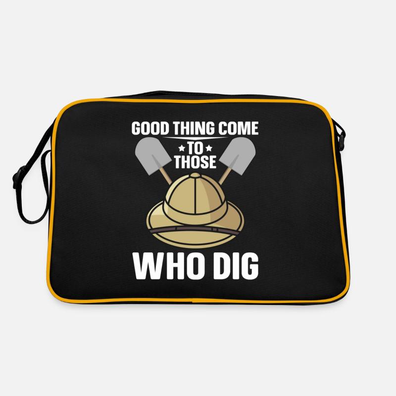 Good Things Dig Archaeologist-Artifact-Archaeology - Retro Bag - black/gold