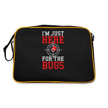Bug Exterminator Here For The Bugs - Retro Bag - black/gold - Back