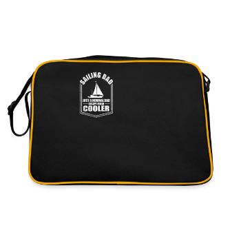 Sailing Dad Just A Normal Dad Except Cooler - Retro Bag - black/gold - Back