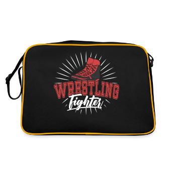 Wrestling Fighter Wrestling Wrestling Wrestling - Retro Bag - black/gold - Back