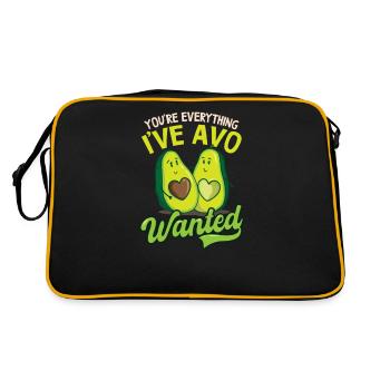 Avocat Tu es tout ce que j’ai désiré - Sac Retro - noir/or - Dos