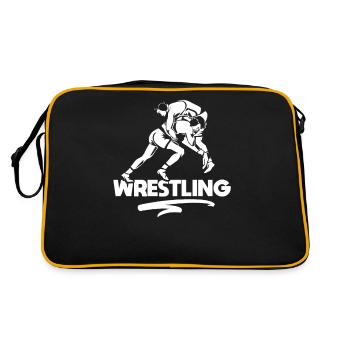 Lutte Lutte Lutte Lutte Lutte Wrestling Wrestling - Sac Retro - noir/or - Dos