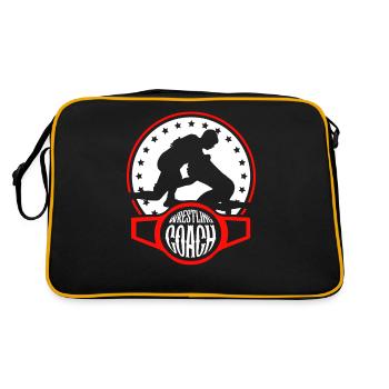 Entraîneur de lutte Lutte Lutteur de lutte - Sac Retro - noir/or - Dos