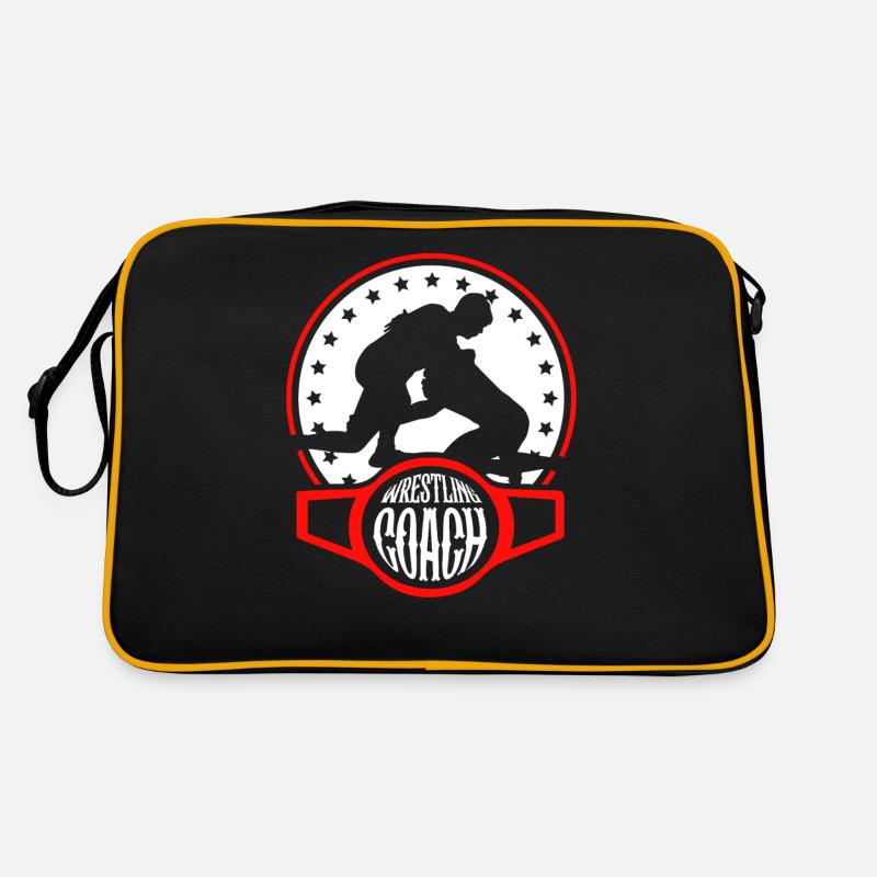 Wrestling Trainer Ringkampf Ringen Ringer Retro Tasche