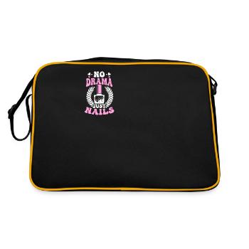 Nail Tech No Drama Just Nails - Retro Bag - black/gold - Back
