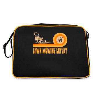 Expert pour la tonte de pelouse Tondeuse à gazon Herbe - Sac Retro - noir/or - Dos