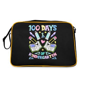 100 jours De maternelle Équipe Sweet Dictons Drôle - Sac Retro - noir/or - Dos