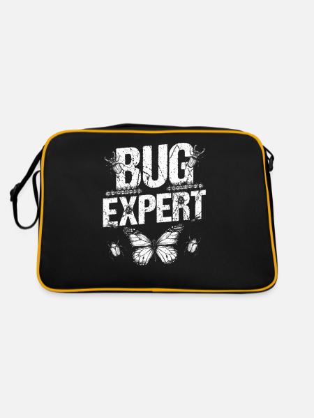 Insect Expert Entomologist Entomology Profession - Retro Bag - black/gold - Back
