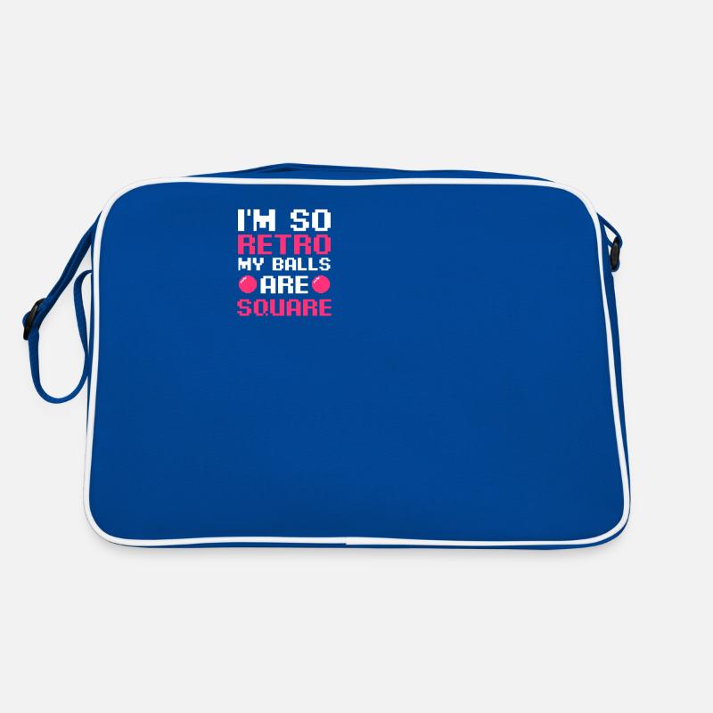 EDM Rave Techno So Retro Meine Bälle sind quadratisch Retro Tasche