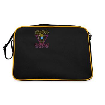EDM Rave Techno 80s Retro Vibes - Retro Bag - black/gold - Back