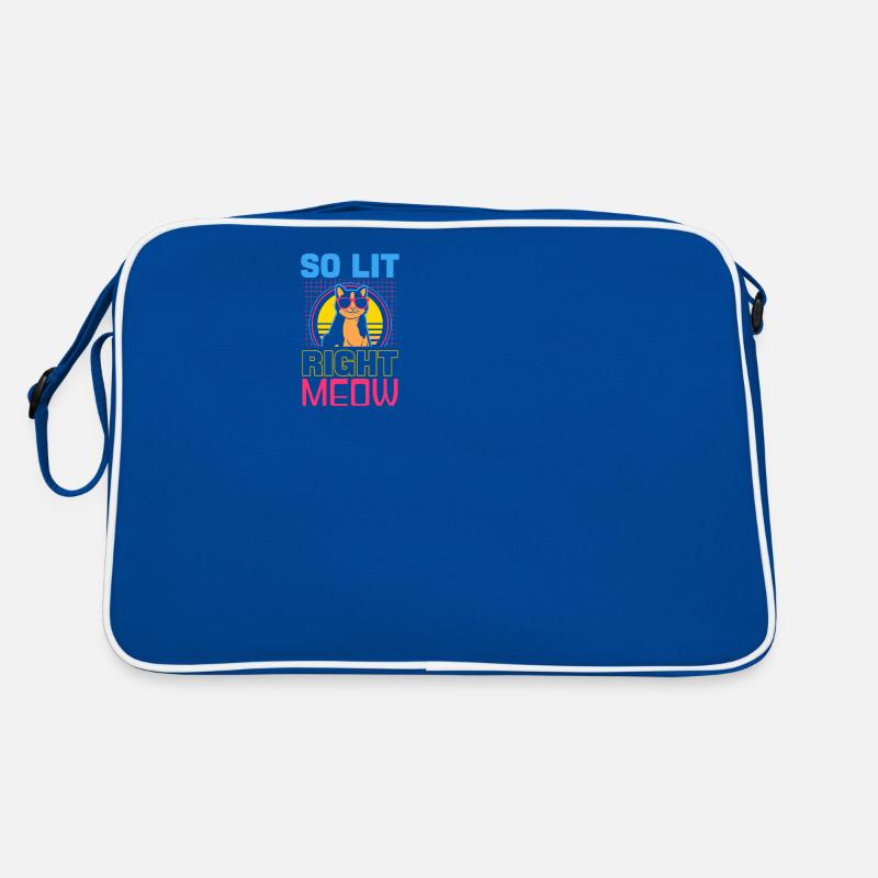 EDM Rave Techno 80s Lit Right Meow Retro Tasche