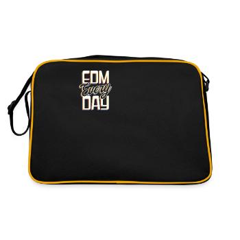 EDM Rave Techno EDM Every Day - Retro Bag - black/gold - Back