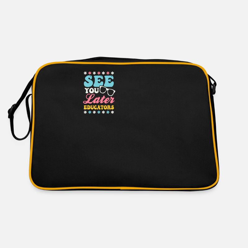 Dernier jour d’école À plus tard Éducateurs Sac Retro