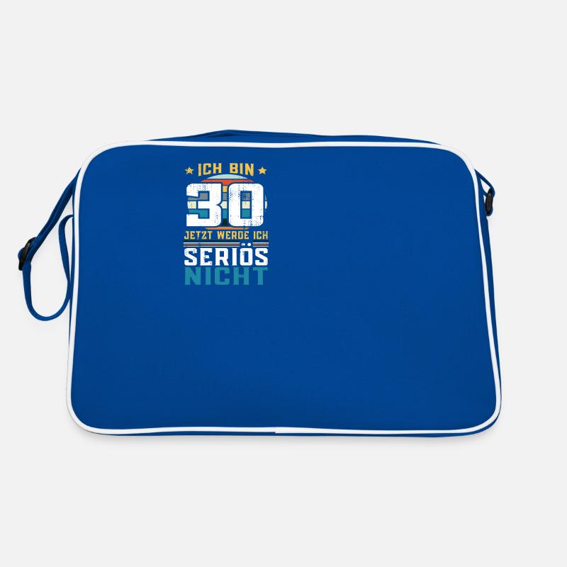 Ich bin 30 jetzt werde ich seriös nicht Geschenk Retro Tasche
