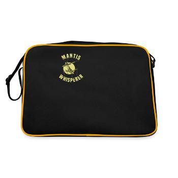 Praying mantis Insect lover Mantis - Retro Bag - black/gold - Back